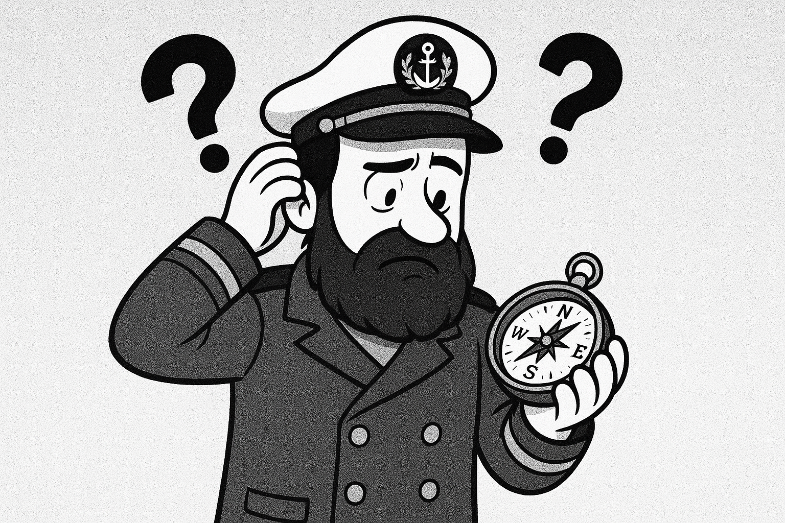 A captain that can't read a compass